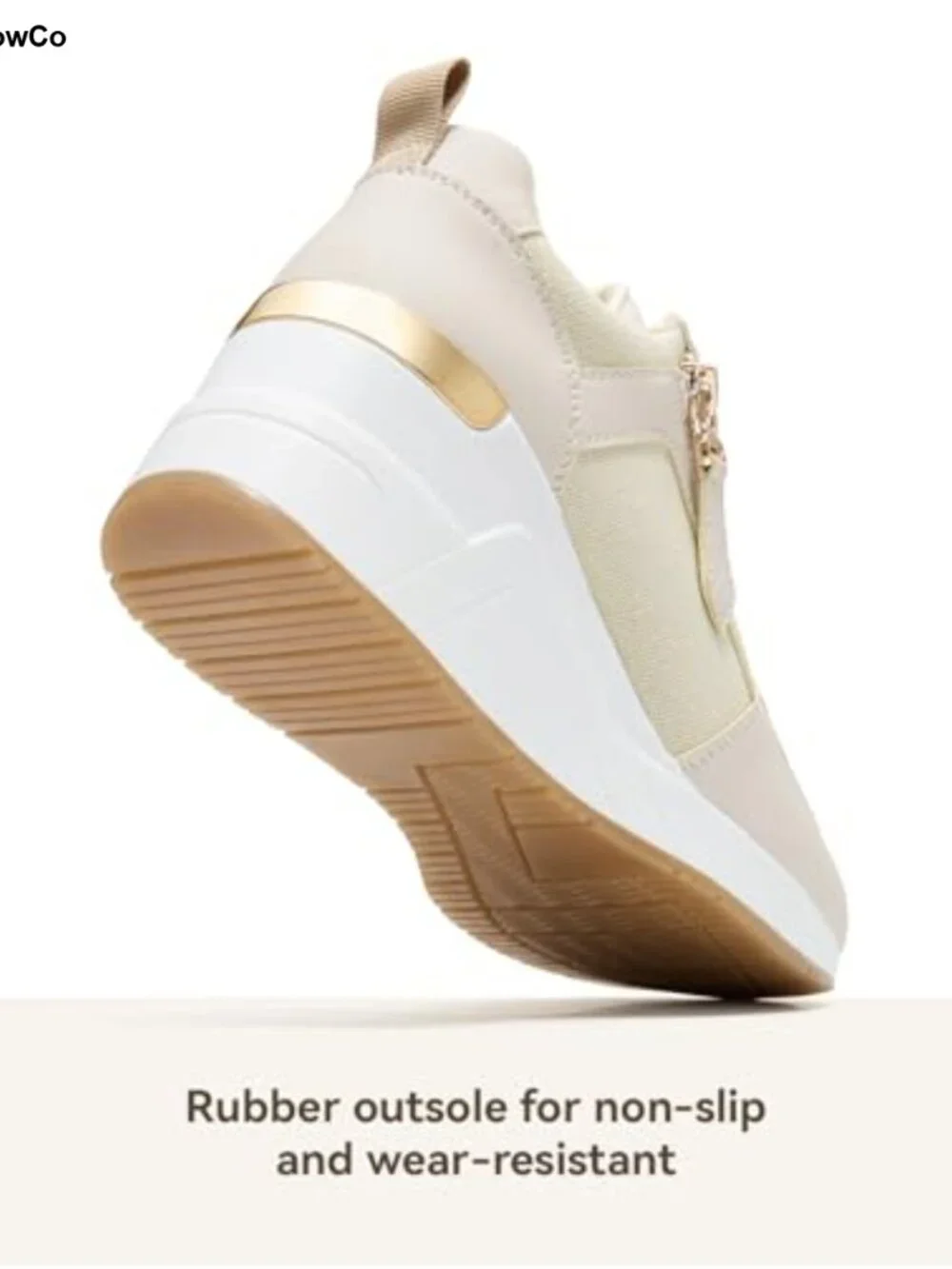 Women's Wedge Sneakers Platform Tennis Shoes Knit Breathable